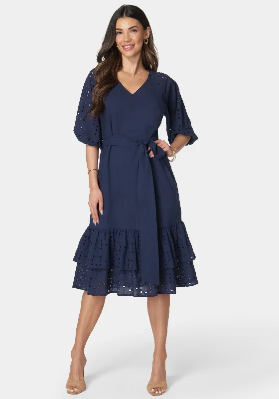 Cotton Eyelet Dress