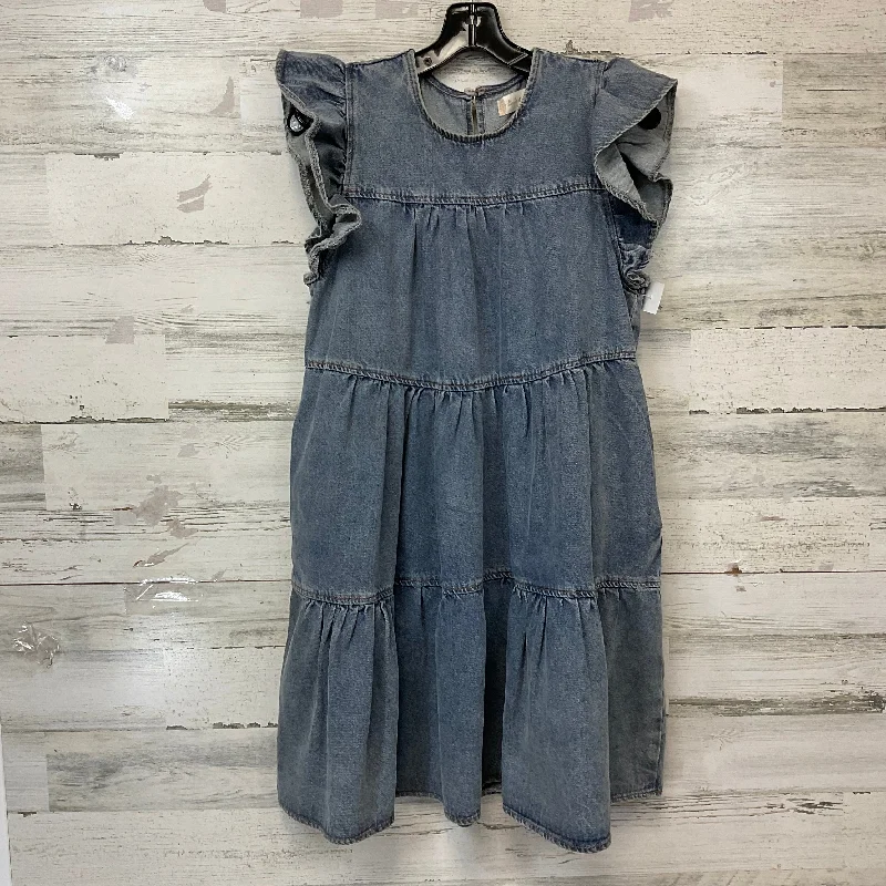 Dress Casual Short By Altard State In Blue Denim, Size: S