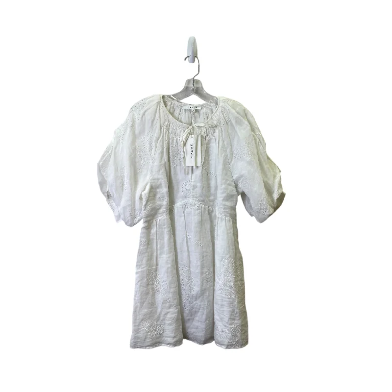 Dress Casual Short By Frame In White, Size:Xl