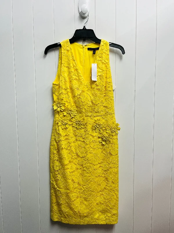 Dress Work By White House Black Market In Yellow, Size: 2