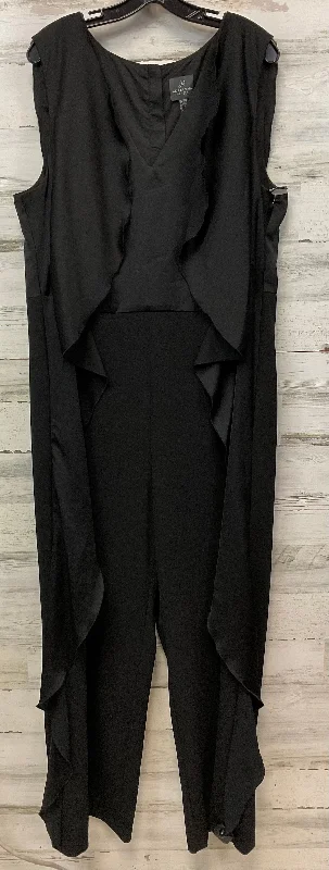 Jumpsuit By Adrianna Papell In Black, Size: 22