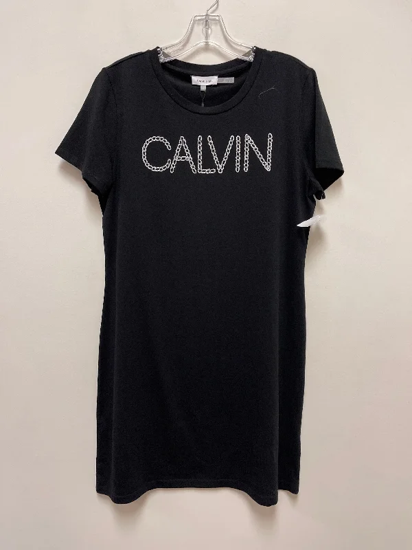 Black Dress Casual Midi Calvin Klein, Size L