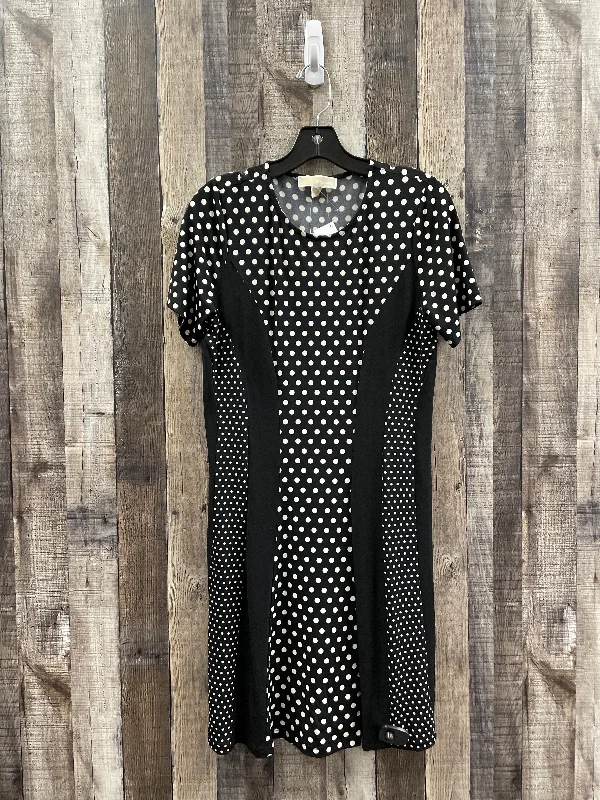 Black & White Dress Casual Midi Michael Kors, Size M