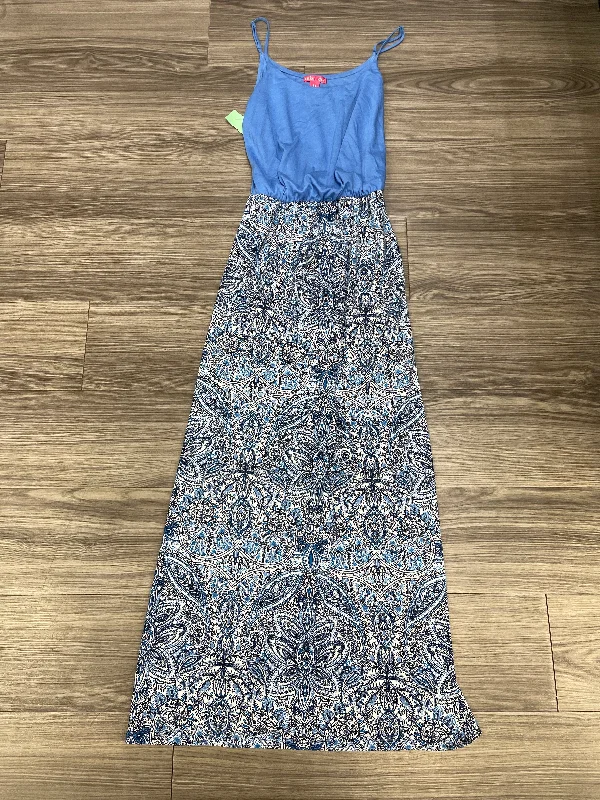 Blue & White Dress Casual Maxi Mix And Co, Size M