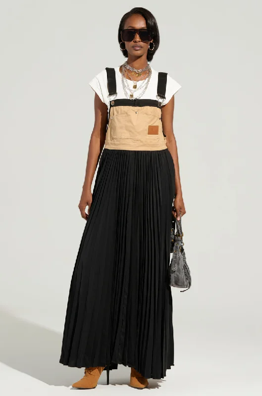 FOR THE STREETS OVERALL MAXI DRESS