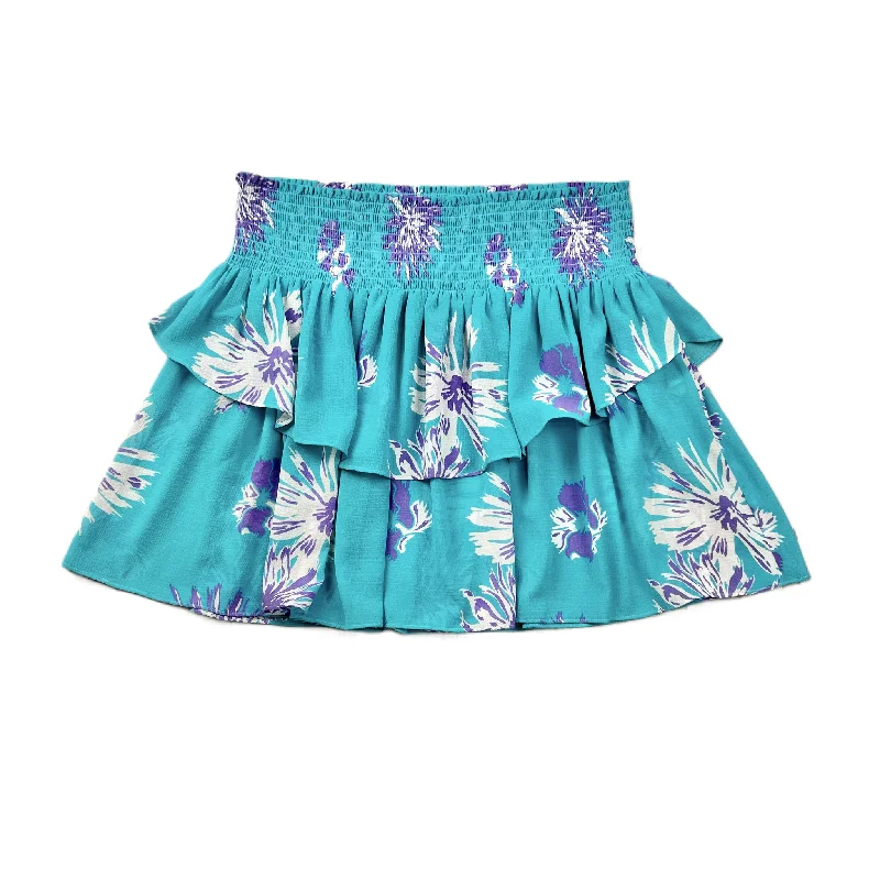 Blue & Purple Skirt Mini & Short By Ramy Brook, Size: L