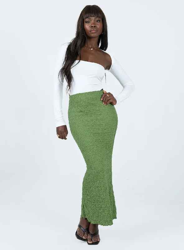 Rubes Midi Skirt Green