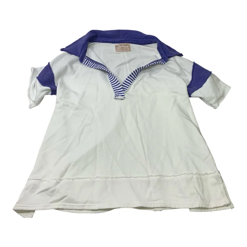 Tunic Short Sleeve By We The Free In Blue & White, Size: Xs