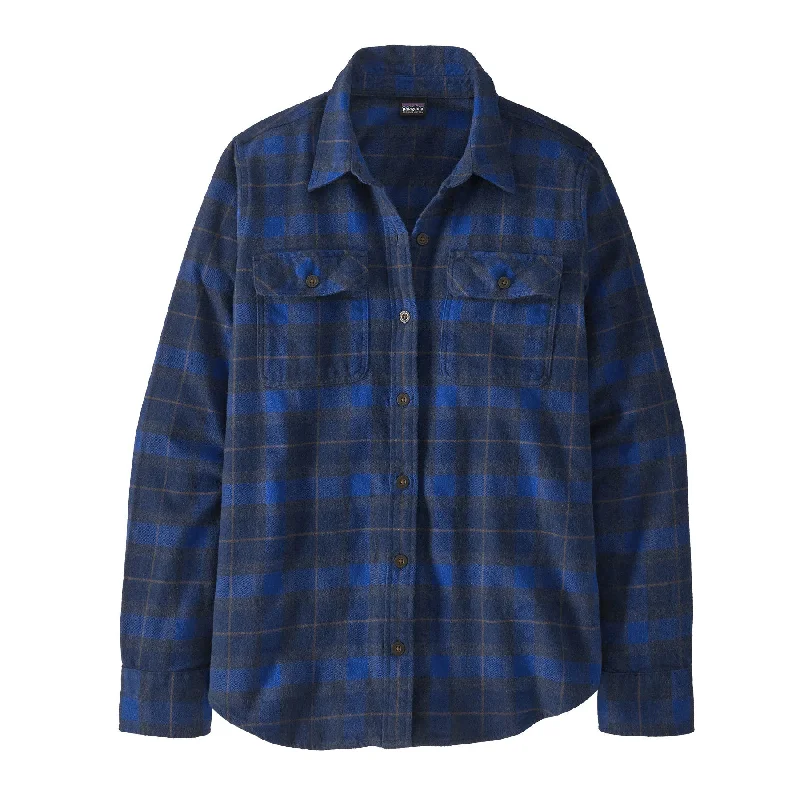 Women's Long-Sleeved Organic Cotton Midweight Fjord Flannel Shirt