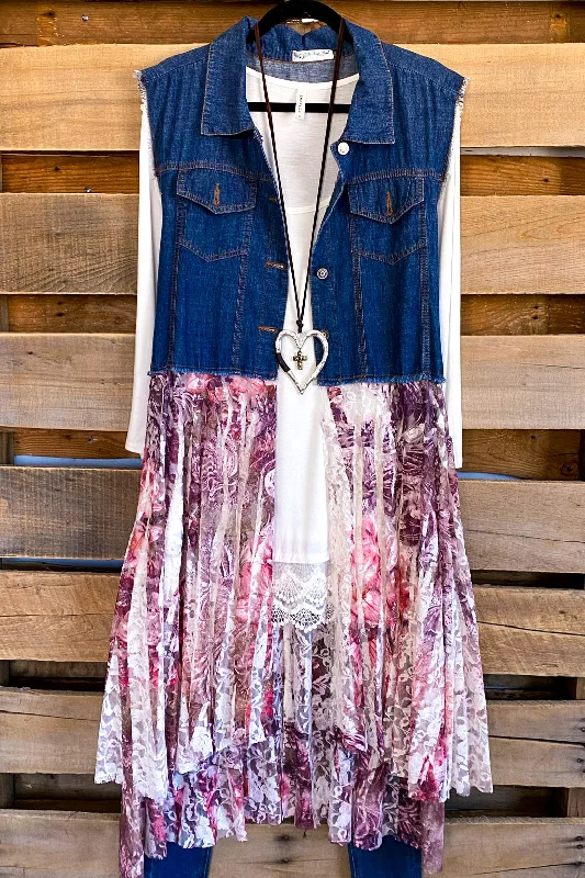 AHB EXCLUSIVE: All The While Vest - Denim/Plum