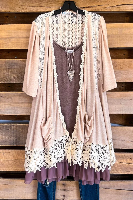 AHB EXCLUSIVE: The Heart Won't Lie Cardigan - Natural