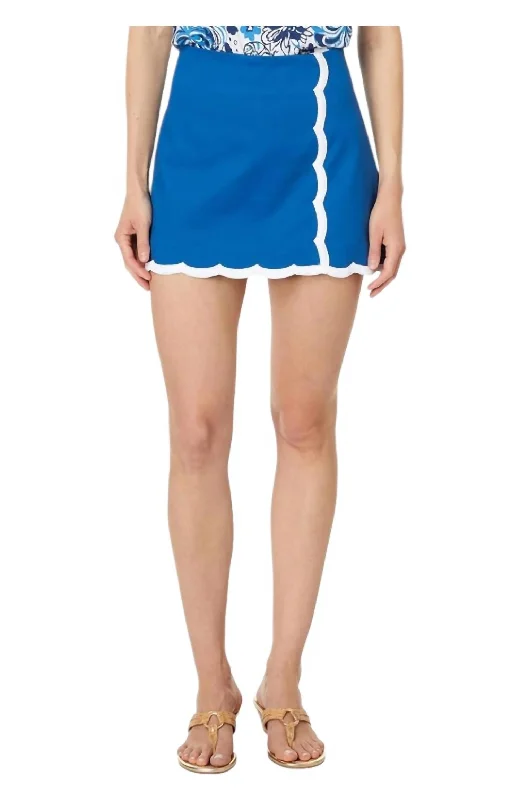 Michelina Mini Skort In Barton Blue