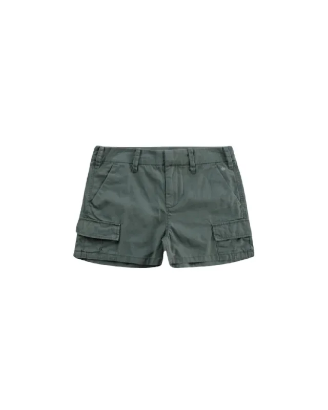 Women's Cargo Short In Loden Green