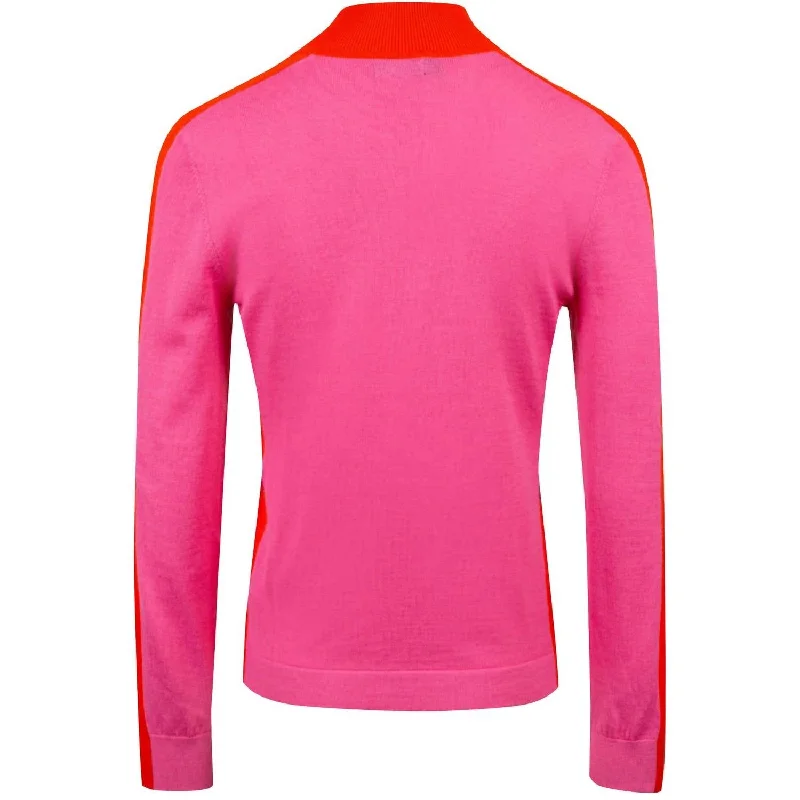 Adia Turtle Neck In S168 Pop Pink