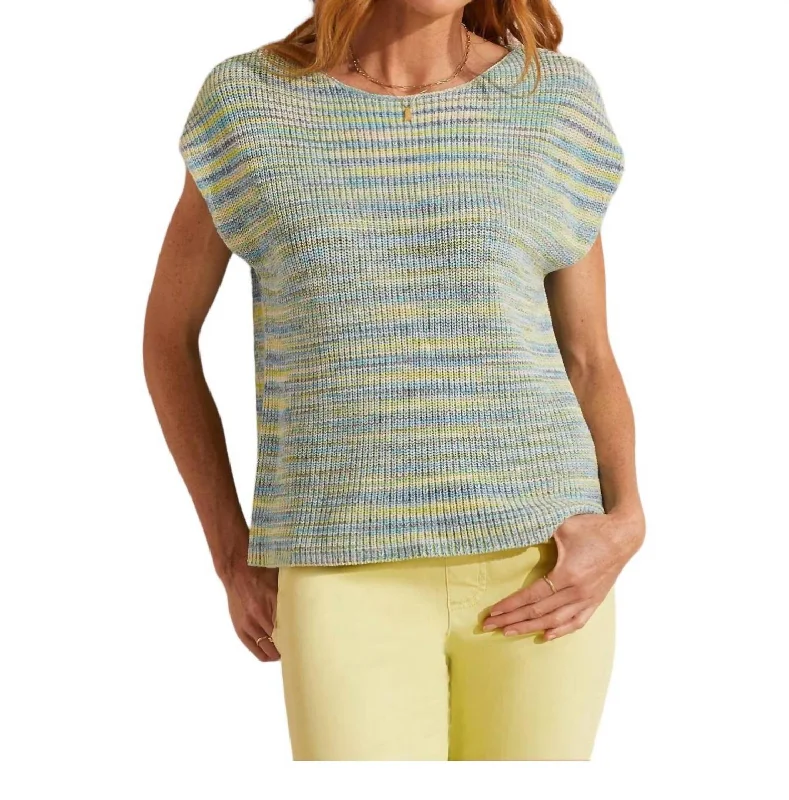 Cap Sleeve Sweater In Wildlime