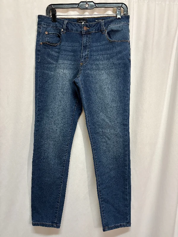 Jeans Skinny By Tahari By Arthur Levine In Blue Denim, Size: 12