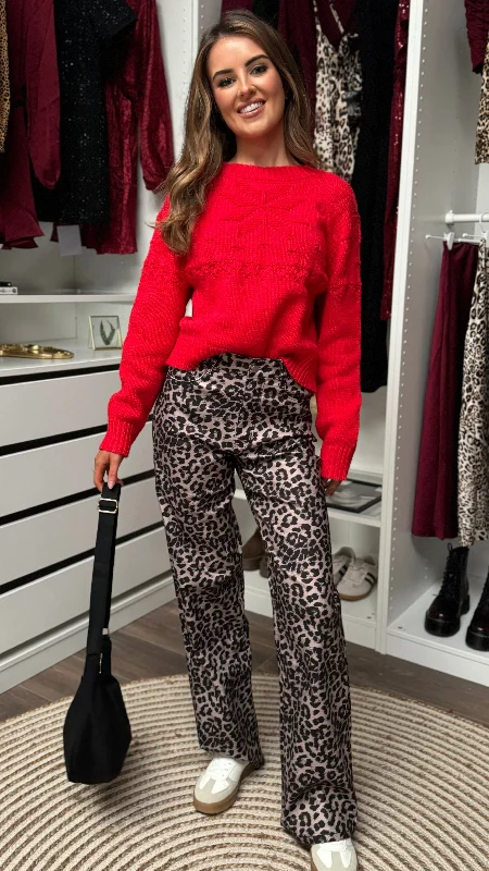 Pandora Leopard Print Jeans