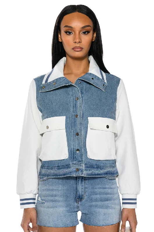 BRIDGEHAMPTON WITH IT DENIM RIB JACKET