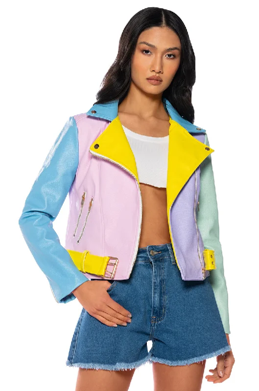 PASTEL DREAMS MOTO JACKET