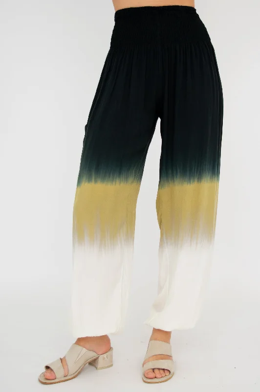 Embra Pants, Black Dip-Dye